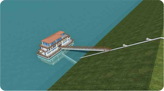 滑轨式泵船（浮坞）