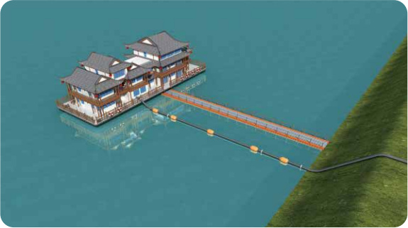 软管多级式泵船（浮坞）