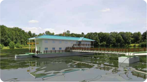 多级浮箱式泵船（浮坞）